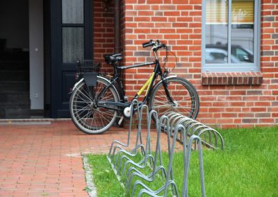 Fahrradständer am Apartmenthaus Museumshof