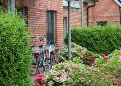 Fahrräder direkt an der Ferienwohnung